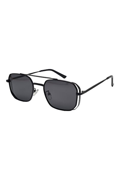 Tia Accesorii Polarized Sunglasses, unisex, rectangular, P1589C1, black