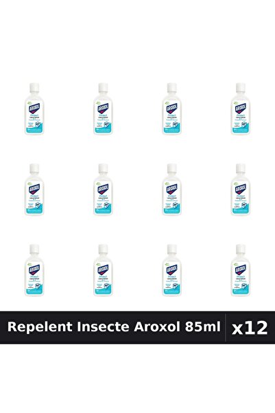 Aroxol Pachet 12 Loțiune Repelent Insecte 85ml - Protecție Eficientă Anti-Țân...