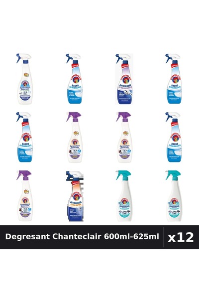 Chanteclair Set 12 Degresant Universal 600ml-625ml - Bicarbonat, Mosc Alb, An...
