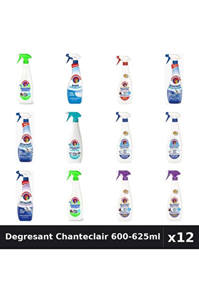 Chanteclair Set 12 Degresant Universal 600-625ml - 9 Arome, Anticalcar, Detar...