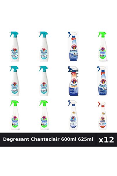 Chanteclair Set 12 Degresant Universal 600ml 625ml - Anti-Miros, Lămâie, Bica...