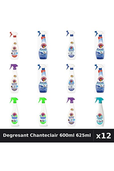 Chanteclair Set 12 Degresant Universal 600ml 625ml - 6 Arome, Bicarbonat, Lamaie