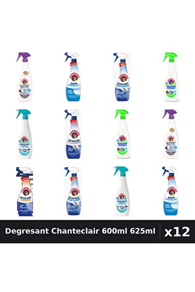 Chanteclair Set 12 Degresant Universal 600ml 625ml - 8 Arome, Anticalcar, Det...