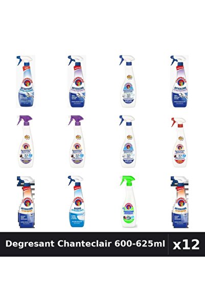 Chanteclair Set 12 Degresant Universal 600-625ml - 8 Arome, Anticalcar, Detar...