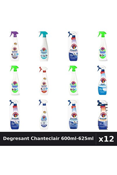 Chanteclair Set 12 Degresant Universal 600ml-625ml - 9 Arome, Anticalcar, Det...