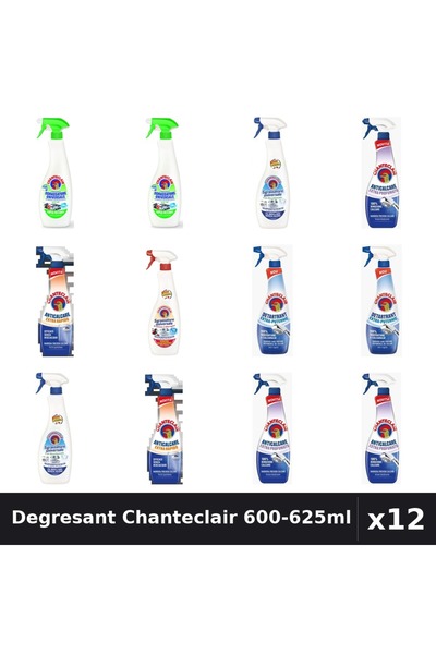 Chanteclair Set 12 Degresant Universal 600-625ml - Lamaie, Bicarbonat, Marsilia
