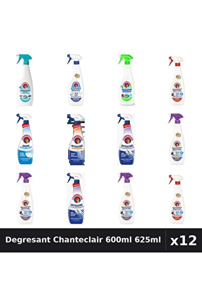 Chanteclair Set 12 Degresant Universal 600ml-625ml - 9 Arome, Anticalcar, Cur...