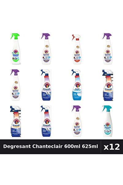 Chanteclair Set 12 Degresant Universal 600ml 625ml - 8 Arome, Anticalcar, Cur...