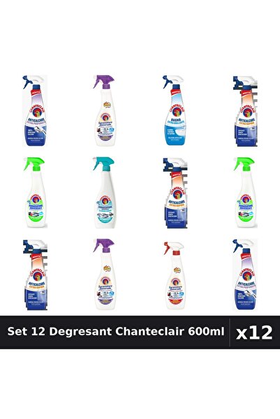 Chanteclair Set 12 Degresant Universal 600ml - Anti-Miros, Extra Parfumat, Ex...