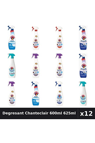 Chanteclair Set 12 Degresant Universal 600ml 625ml - 7 Arome, Anticalcar, Mar...