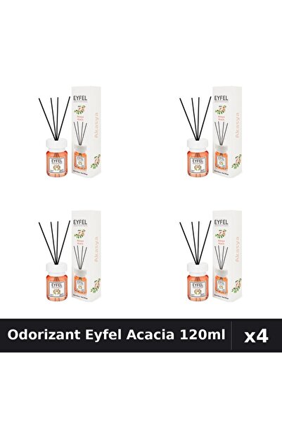Eyfel Pachet 4 Odorizant Camera Betisoare Acacia 120ml - Parfum Intens