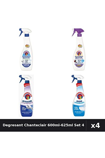 Chanteclair Set 4 Degresant Universal și Anticalcar 600ml-625ml - Bicarbonat,...