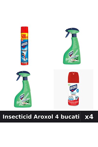 Aroxol Set 4 Spray Insecticid 100ml 400ml 500ml - Anti Gandaci Tantari Muste