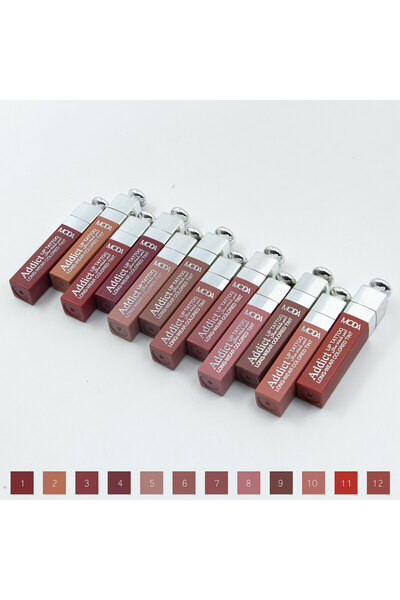 Moda Beauty Luxury Lip Color – أحمر شفاه 12 لون من مودا بيوتي عالي الثبات لإط...