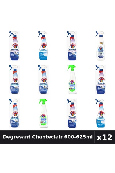 Chanteclair Set 12 Degresant Universal 600-625ml - Bicarbonat, Lămâie, Antica...