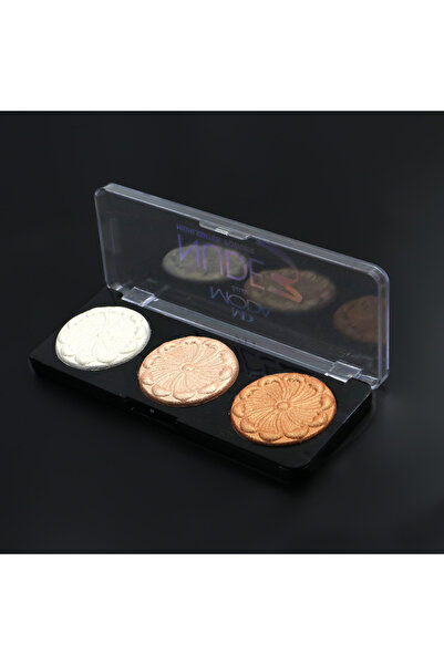 Moda Beauty ADOM – Nude Bloom Triple Highlighter Palette | باليت هايلايتر نيو...