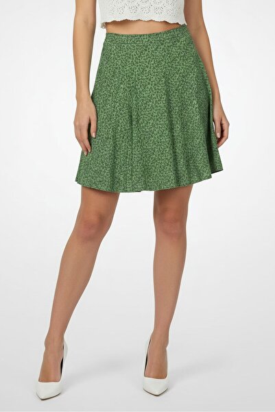 Don't Call Me Jennyfer Women Allover Print Mini Skirt, Green