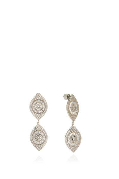 Beymen Collection Silver Gözlü Formlu Taşlı Kadın Küpe