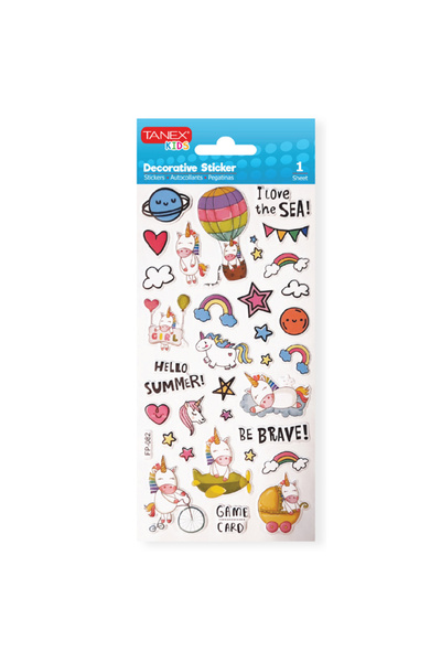 Tanex Stickere pufosi Unicorni 2 TNX-25123