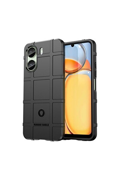 sscase Grid Design Σκληρή Θήκη Σιλικόνης Black (Xiaomi Redmi 13C/Poco C65)