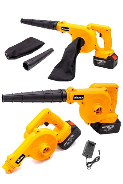 Mikasa Tools Japon 248vf Hız Ayarlı Çift Akülü Şarjlı Hava Üfleyici Toz Toplayıcı Ve Yaprak Üfleme Makinesi