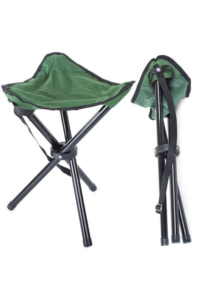 verk group Scaun pliabil pentru pescuit și camping, tip trepied, 28 x 28 x 37...