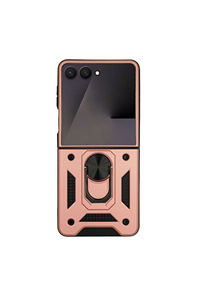 Sonique Θήκη Ring Armor CamPro για Samsung (Large Hole) Galaxy Z Flip 7 Ροζ Χ...