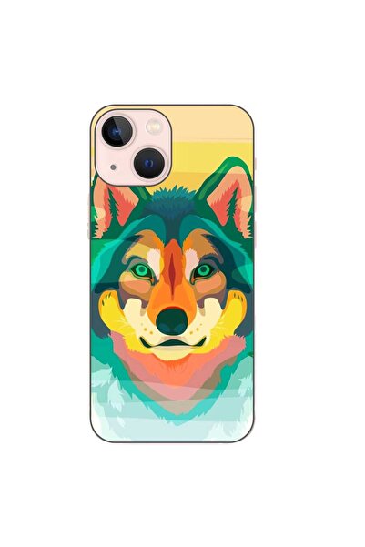 OEM Husa compatibila cu Apple iPhone 13 Mini Silicon Gel Tpu Model Desen Lup