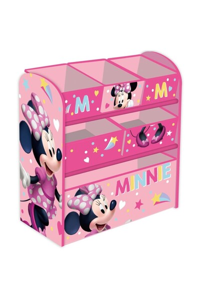 arditex Toy organizer with wooden frame Minnie's Bow-tique