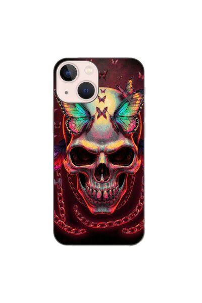 OEM Husa compatibila cu Apple iPhone 13 Mini Silicon Gel Tpu Model Holographi...