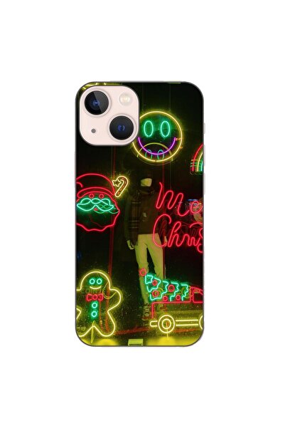 OEM Husa compatibila cu Apple iPhone 13 Mini Silicon Gel Tpu Model Craciun Vi...