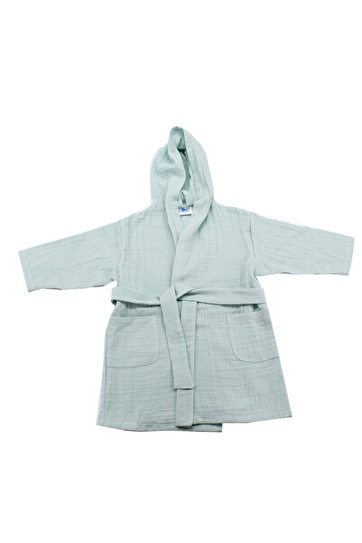 BalticBebe Halat de baie cu gluga, Balticbebe, Bumbac, Muselina dublu strat, ...