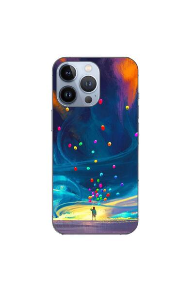 OEM Husa compatibila cu Apple iPhone 13 Pro Silicon Gel Tpu Model Baloane Uni...
