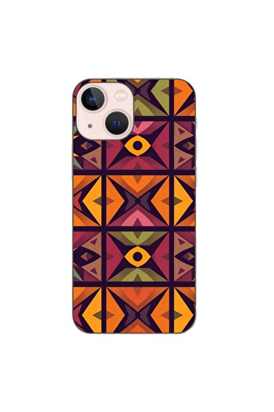 OEM Husa compatibila cu Apple iPhone 13 Mini Silicon Gel Tpu Model Tribal Ret...