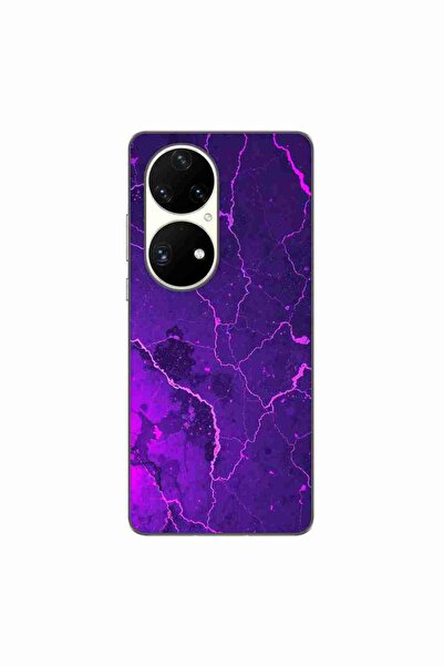 OEM Husa compatibila cu Huawei P50 Pro Silicon Gel Tpu Model Ultraviolet Marb...