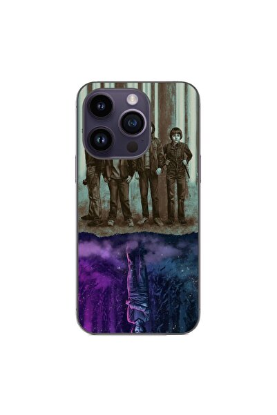 OEM Husa compatibila cu Apple iPhone 14 Pro Silicon Gel Tpu Model Stranger Th...