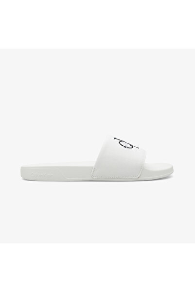 Calvin Klein Slide Erkek Beyaz Terlik