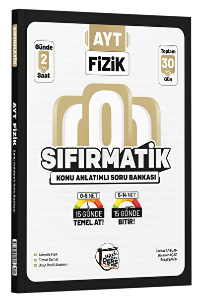 Ders Platosu Sıfırmatik Konu Anlatımlı Soru Bankası 30 Günde AYT Fizik Kamp K...