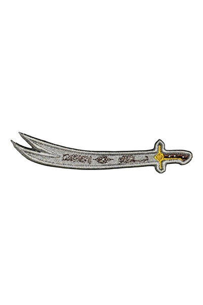 Ex Patch Zülfikar Kılıcı Nakış Patch Peç - 15x3.5 cm