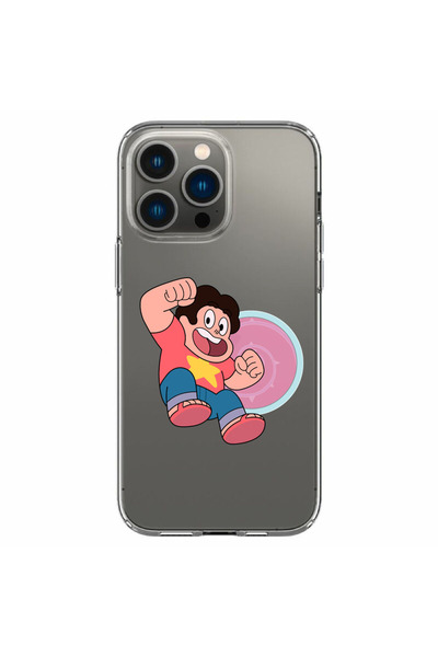 OEM Husa compatibila cu Apple iPhone 14 Pro Silicon Transparenta Model Steven...