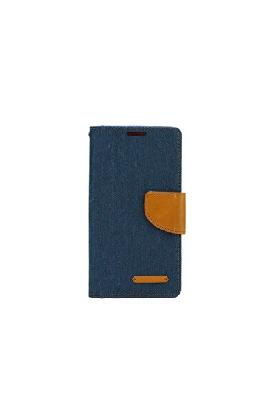 OEM Canvas Book Huawei P9 Lite Mini/Y6 Pro(2017) Σκούρο Μπλέ