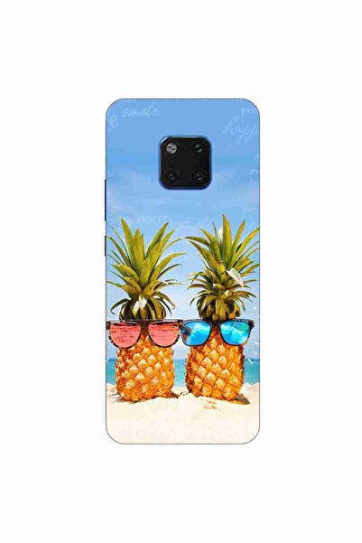 OEM Θήκη συμβατή με Huawei Mate 20 Pro Σιλικόνης Gel TPU Σχέδιο Παραλία Ανανάδες