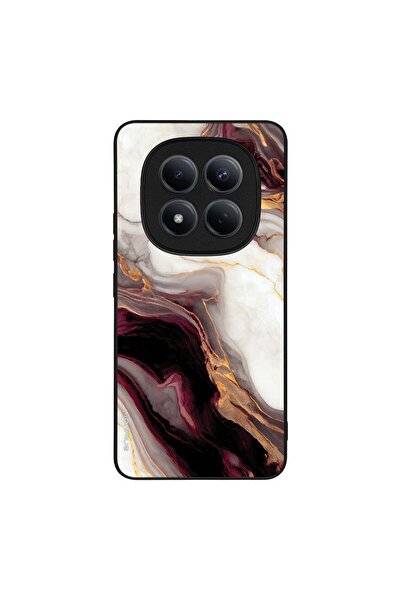 Sonique Θήκη Marble Series για Xiaomi Redmi Note 15 Pro 4G Μπορντώ
