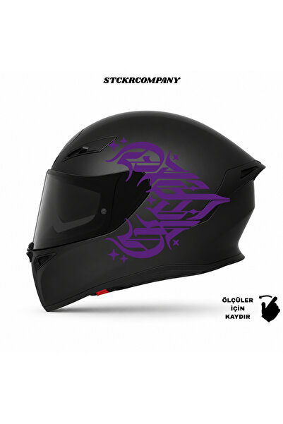 STCKRCO Create Kask Sticker – Motor Kaskı İçin Premium Yazı Kaligrafik Sticker