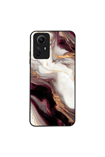 Sonique Θήκη Marble Series για Xiaomi Redmi Note 12s Μπορντώ