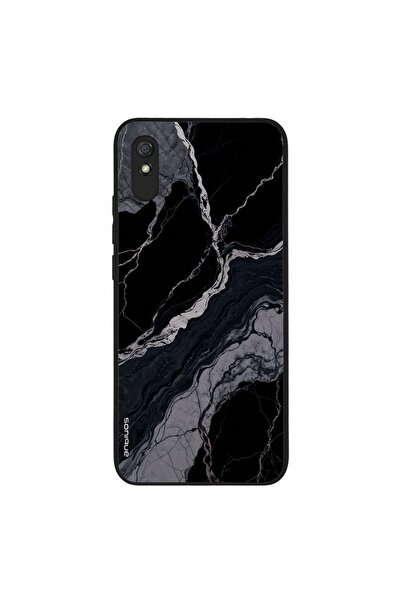 Sonique Θήκη Marble Series για Xiaomi Redmi 9A / Redmi 9AT Μαύρο 02