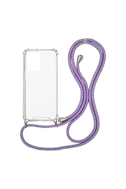 Sonique Θήκη Σιλικόνης με Κορδόνι Armor Clear Samsung Galaxy A33 5G Rainbow Λιλά