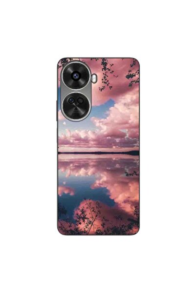 OEM Husa compatibila cu Huawei Nova 12 SE Silicon Gel Tpu Model Pink Clouds