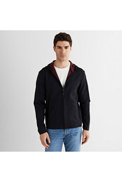 Gant Erkek Siyah Regular Fit Fermuarlı Ceket