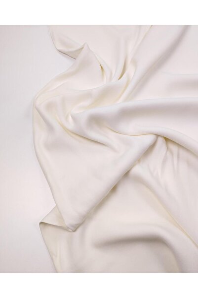 Kumaş Parça Cream Ecru Diagonal Textured Fabric Thin and Full Draped Tiril Ti...